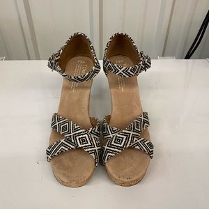 Tom’s Wedge Espadrilles Sz 8.5